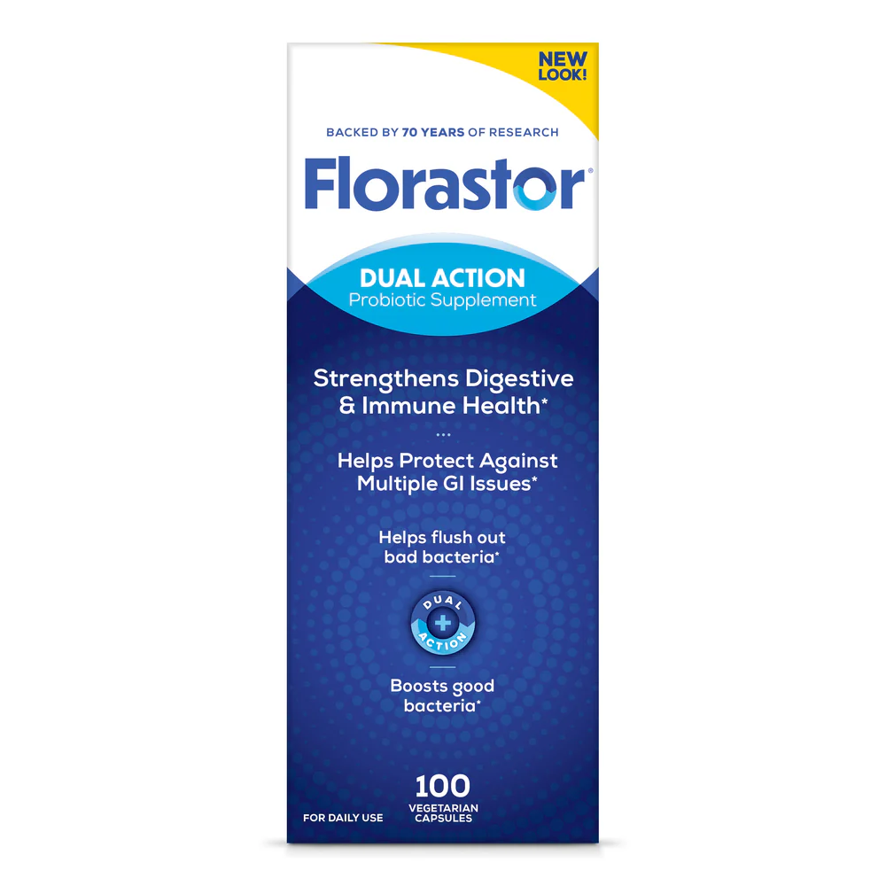 Probiotics for Digestive and Immune Health, 100 Capsules, Probiotics for Women & Men, Helps Flush Out Bad Bacteria, Boosts The Good with Our Unique Strain Saccharomyces Boulardii